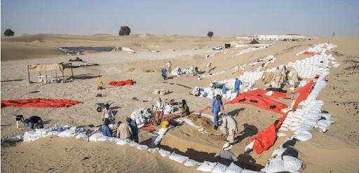 Polish excavations in Saruq el Hadid, where researchers discovered tools made from copper, bronze, and iron that were reclaimed from broken ceramics. Photo Credit: Jan Kurzawa